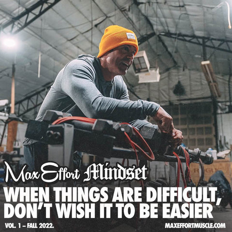 When Things are Difficult, Don't Wish it to be Easier