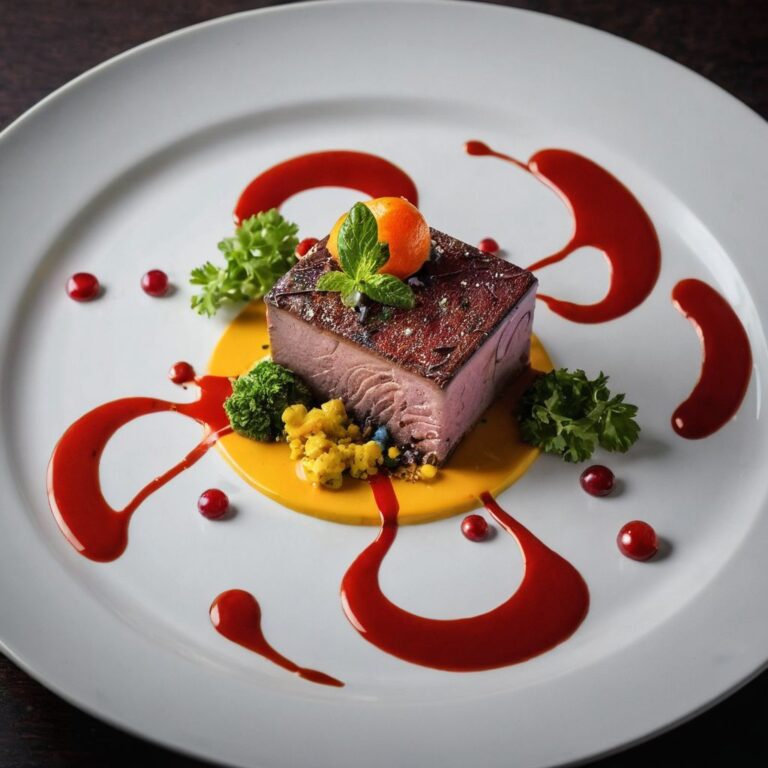 Food Photography with Colorful Plating and Interesting Lighting